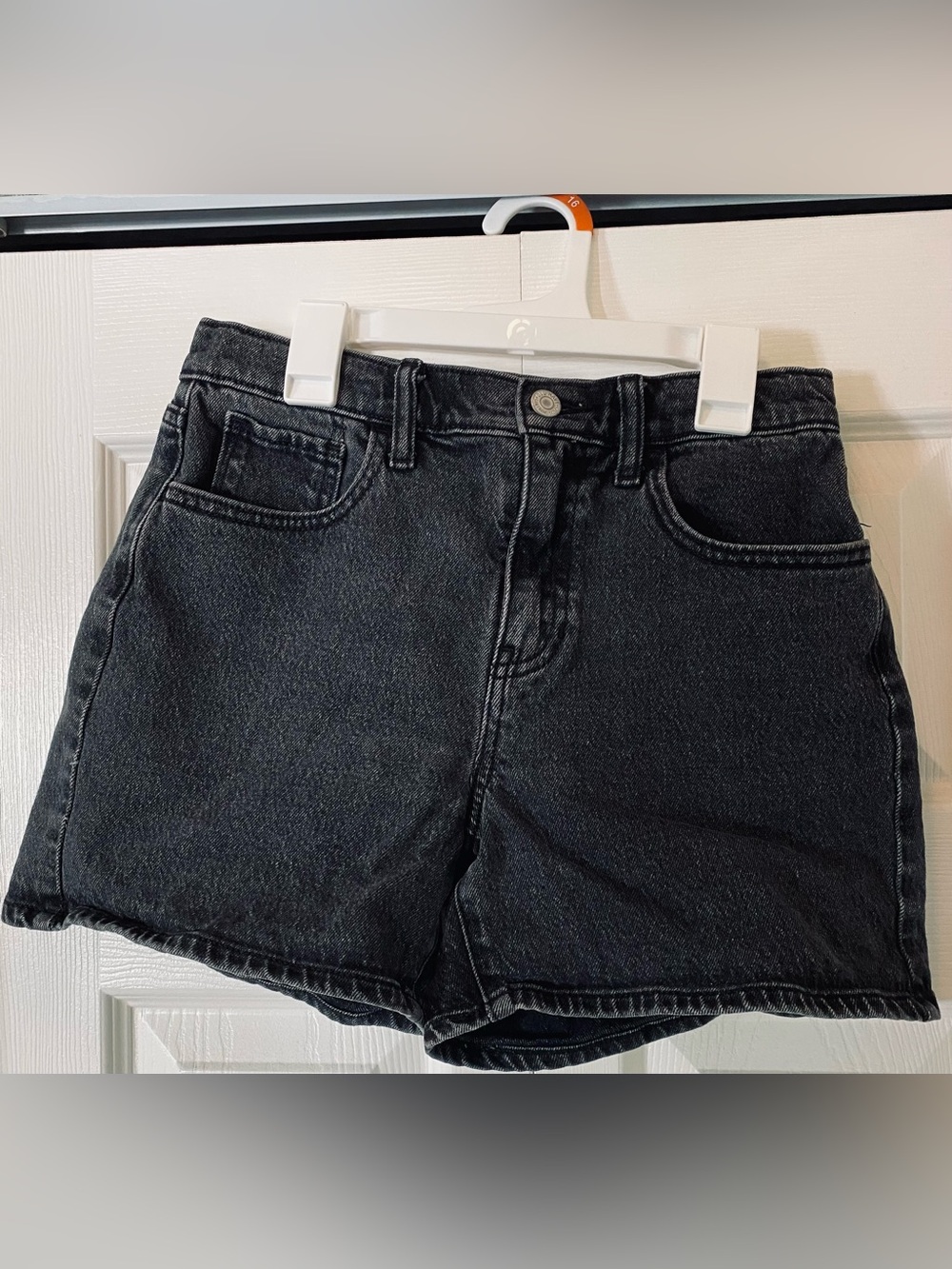 Old Navy Black High-Rise Denim Shorts